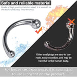 G-Spot Dildo, Stainless Steel Curved Dual Ended Fetish Plug, P-Spot G-Spot Stimulator For Anal Play Prostate Massage Masturbation Sex Toy For Couple