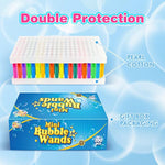 200 Pieces Mini Bubble Wands, Party Favors Assortment Toys For Kids,Themed Birthday, Halloween, Goodie Bags, Carnival Prizes, Wedding, Bubble Maker Outdoor Gifts For Girls & Boys