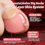 Realistic Boobs Sex Toy For Men Full Size Sex Doll Big Boobs Soft Jelly Sex Doll Boobs Stroker Breast Sex Toy With Pussy Breast Male Masturbator Female Sex Torso Boobs For Couple Adult Toy 8Lb