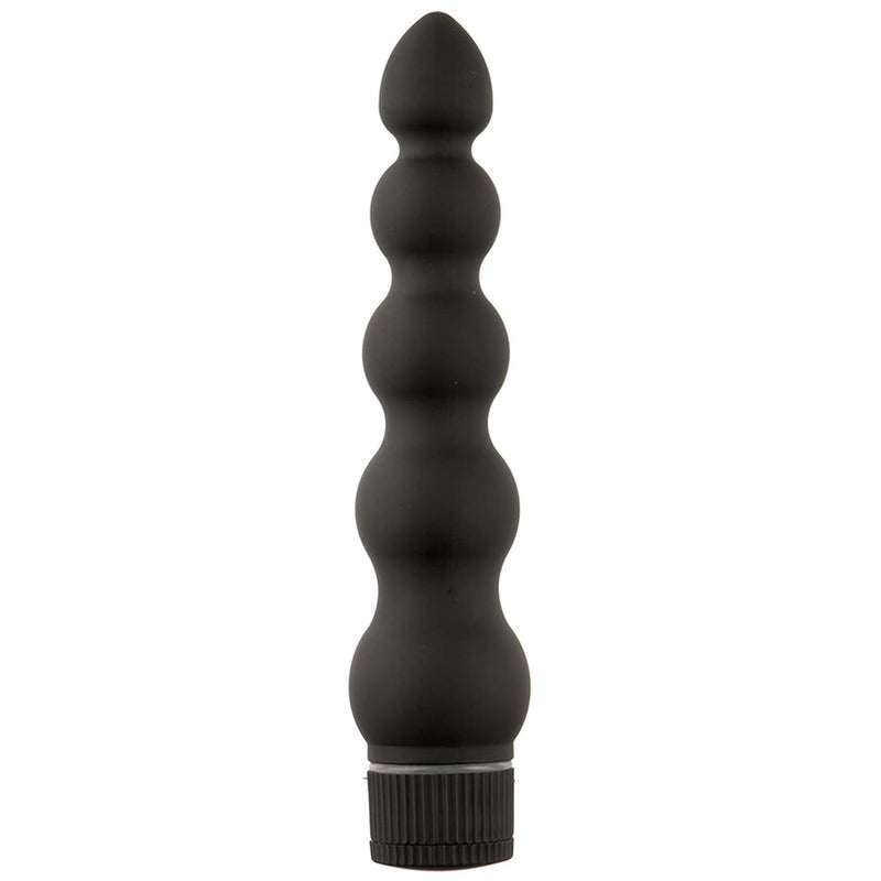 Black Magic - 7 Inch Ribbed Multi-Speed Vibrator - Abs Plastic With Smooth Velvet Touch Finish - Great For Internal And External Stimulation - Black