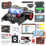 Rocky Smart Robot Car Coding & Remote Control Kit For Kids 8-16, Stem, Modular/Scratch/Python/C Programming, Educational Engineering Science Toy Set