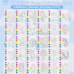 30 Pack Paint with Water Coloring Books for Kids, 210 Pcs Party Favors