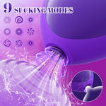 Sex Novelties Sex Toys, Sucking Rose Toy for G Spot Clit & Nipple Stimulator, Unique Heart-Shaped Sucker with 9 Powerful Suction Modes (Purple)