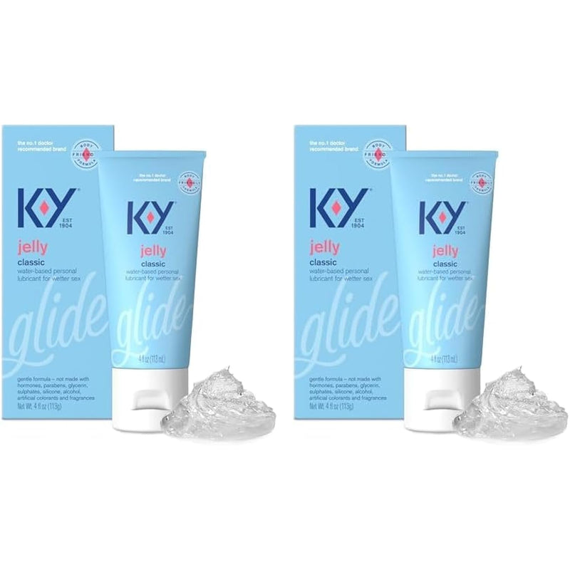 Jelly Personal Lubricant, Body-Friendly Water-Based Formula, Safe For Anal Sex, Safe To Use With Latex Condoms. Glide Into A Wetter, Better Experience Every Day. For Men, Women, (Pack Of 2)