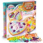 Mosaic Glass Tile Coaster Decorating Craft Kit for Kids