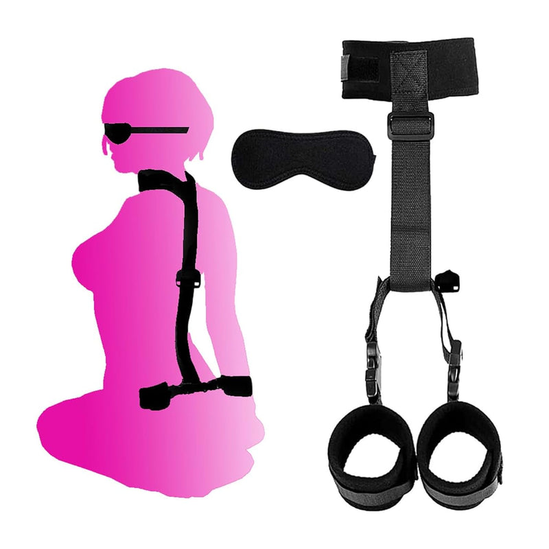 Neck To Wrist Bondage Restraints Set Leg Spreader Bar Wrist And Ankle Straps For Adult Play Queen Bed Restraints Kit For Couples Under King Bed Adult Bonding Kits For Men Kinky Gift Sweatshirt