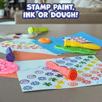 Triangle Grip Stampers Set of 4 with Various Patterns for Toddlers