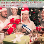 Christmas Wooden Blocks Stacking Game, Snowman Collapsible Tower Game For Family Game Nights, Parties & Festive Decor, Suitable For Indoor/Outdoor Play