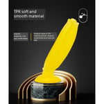 6.34In Yellow Banana Shape Smooth G Spot Dildo, Lifelike Fruit Realistic Dildo With Big Suction Cup Adult Sex Toy For Women