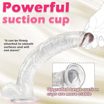 12.6 Inch Super Huge Dildo, 2'' Diameter Realistic Thick Dildo With Curved Shaft For Vaginal G-Spot Stimulation And Anal Play, Adult Sex Toys For Women Men Couples