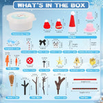 9 Pack Build A Snowman DIY Kit Christmas Crafts for Kids