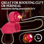 Sex Toys Vibrating Cock Ring With Rose Clitoral Stimulator, Silicone Penis Ring Vibrator With 10 Vibrations Adult Toy For Male Dildo Play Couple Sex Toy