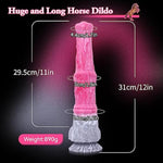 Horse Dildo Realistic Silicone Monster Anal Dildo 12Inch Long And Thick Dildos Anal Sex Toy With Suction Cup, Big Adult Toy For Men Gay And Women Strap On