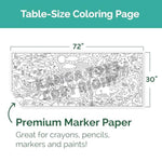 Jumbo Holiday Family Gathering Table Banner, 30 x 72 inches, Perfect for Parties and Events