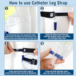 21 Pcs Men External Condom Catheter Self Sealing Sets Include 5 Pcs 2000Ml Urinary Drainage Bags With Tube 15 Male Urine Condom Catheters And 1 Leg Anti Slip Strap For Men(1.26 Inches/ 32 Mm)