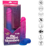 Naughty Bits Ombre Hombre Xl Vibrating Dildo Vibrator - Se-4410-70-3 Pink