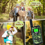 Walkie Talkies For Kids Camouflage Toys 2 Way Radios 22 Channels Long Range Gifts For Boys And Girls Age 4 To 12 5 6 7 8 9 Years Old For Army Outdoor Camping Games Soldier Birthday Presents