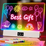 16 Inch LED Drawing Board for Kids Rechargeable LED Note Board with Colors