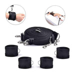 Bdsm Bondage Kit, Bed Restraint Sex Queen Sized Bed Bondaged For Ankle And Wrist Bar Sex Tie Downs Under Mattress King Bed Straps Ties Adult Play Sex Hand Cuff Bracelets For Couples Women Toys Sweater