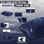 Inflatable Sex Pillow Sex Toy Holder For Coupe Sex Women Sex Position Pillows, Portable Suction Cup Dildo Mount Inflatable Sex Body Positioner With Hole Love Position Dildo Pillow For Adults(Blue)