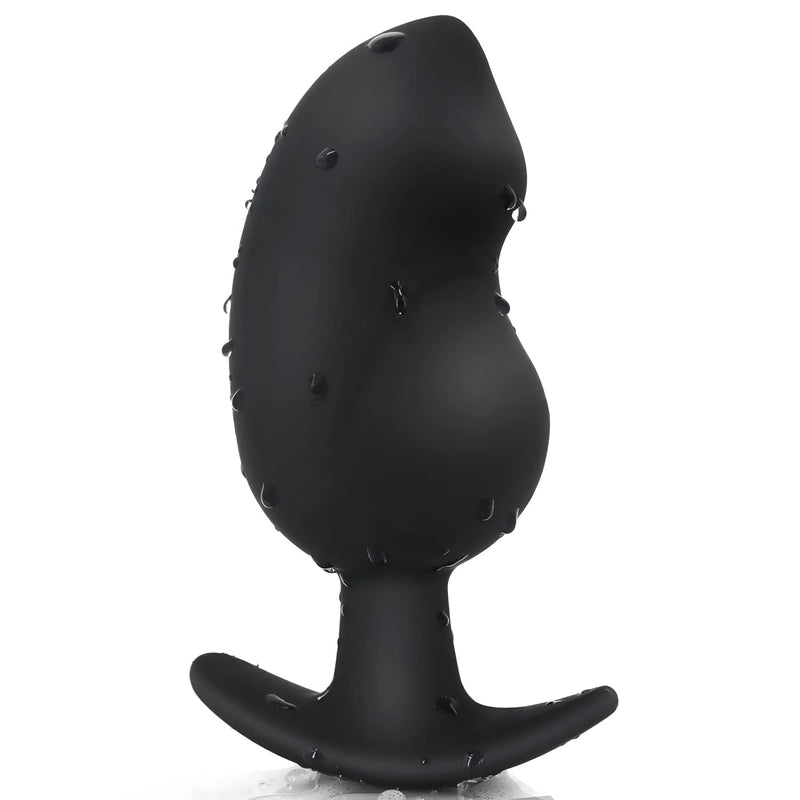 Anal Plug For Comfortable Long-Term Wear - Silicone Butt Plug Dilator With Curved Base & Slender Waist - 5.35 X 2.16 Inch Prostate Sex Toy For Women Men Masturbation