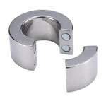 Stainless Steel Weight-Bearing Penile Pendant Stretching Exercise Magnetic Ring Metal Penis Cock Ring Toy(A4)