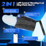 Vibrating Cock Ring Penis Sleeve Adult Sex Toys For Men, App Control 10 Vibrations Penis Ring Mens Sex Toys Male Vibrator, Adult Toys Male Sex Toy For Men Penis Rings Cock Sleeve Couples Sex Toys