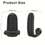 Two Finger Girth Vibrator Toy Adult Toys Wireless Vibrators Ribbed Adult Gift - 10 Speed