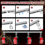 Spreader Bar Sex Bondage Toys Bdsm Detachable Bondage Restraints With Leather Handcuffs Ankle Cuffs Furniture Restraints Kit Expandable Fetish Sm Games