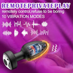 Anal Plug Vibrator Butt Plug, 4Pcs Silicone Anal Toys Butt Plug Training Kit With Remote Control 10 Frequency Vibrating, Anal Toys Adult Sex Toy & Games Prostate Massager