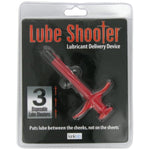 Red Lube Shooter Kit with Disposable Applicator Tips and Plunger