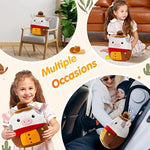 Cow Cowboy Plush Stuffed Animals Original Plushie Cute Soft Cuddle Pillow For Boys Girls, 13"