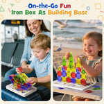 Mini Magnetic Airplane Building Travel Toy Kit for Kids 3-8 Years Old