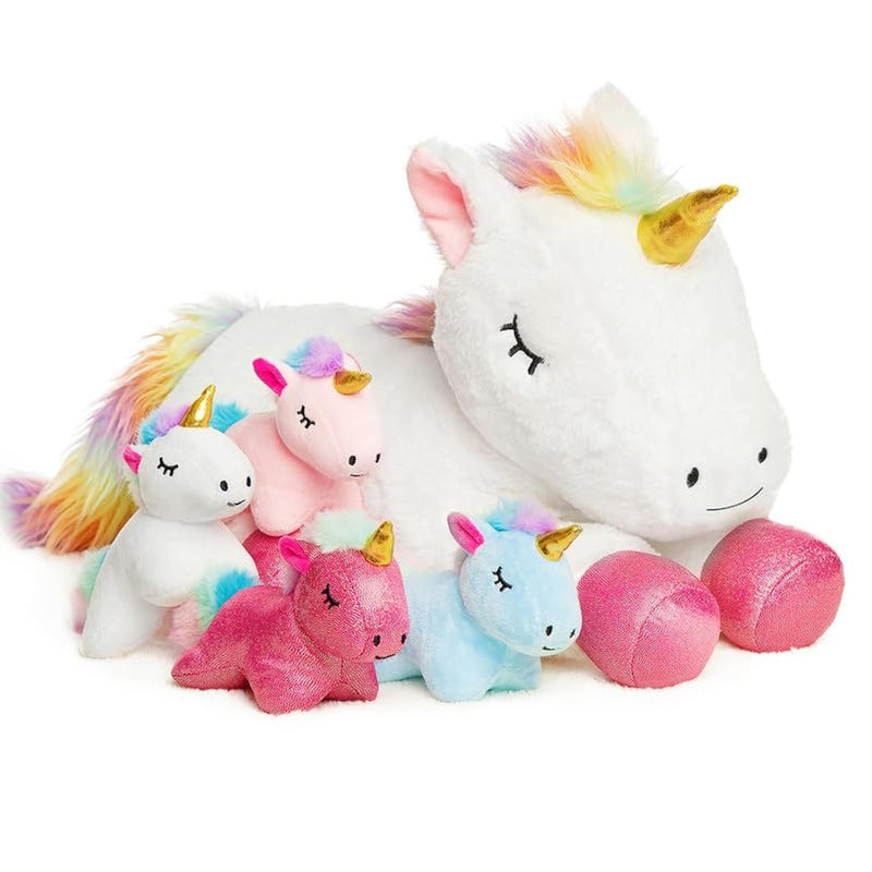 5 Pieces Unicorn Toys For Girls,1 Mommy Unicorn With 4 Babies,Unicorn Stuff