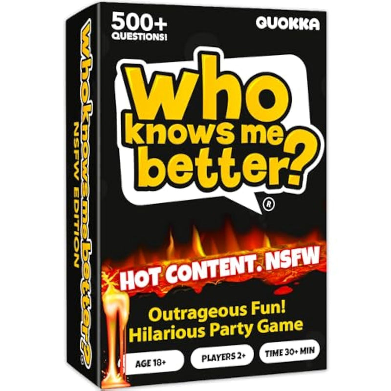 Who Knows Me Better - Hot & Wild Edition | Bold & Spicy Party Card Game For Adults Only | 500+ Daring Questions To Expose Your Friends’ Deepest Desires