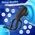 Dual Action Vibrating Cock Ring for Couples with Octopus Design and 10 Vibration Modes