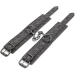 Handcuffs Pu Leather Bondage Restraints Sex Toys Adult Lace Pattern
