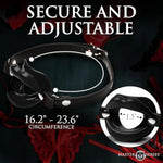 Juicy Lips Silicone Open Mouth Gag For Beginners, Men, Women, & Couples. Keeps Mouth Open. Adjustable Strap. Nickel-Free Metal And Vegan Leather. 1 Piece, Black.