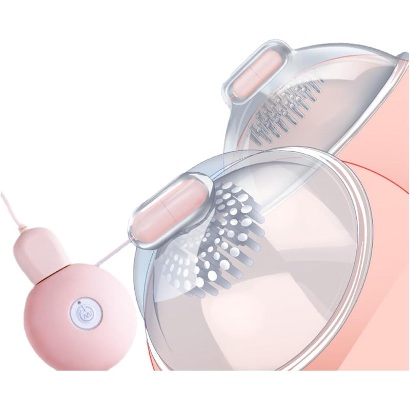 Vibrating Nipple Sucker With 10 Sucker Vibration Stimulator Nipple Clamps Nipple Sex Toys Clitorals Vibrator Rechargeable Sucking Adult Sex Toys Games