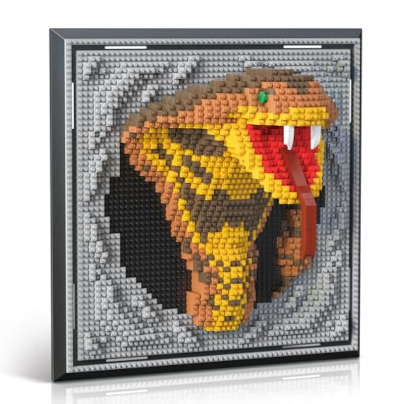 Micro Mini 3D Wall Art Building Blocks Set, 2376 Pcs, Perfect for Kids and Adults