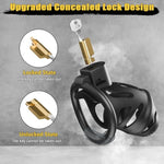 Male Chastity Cage Sex Toys - Large Chastity Device With 3 Ring Sizes, Invisible Lock & 2 Keys, Lightweight Cock Cage For Men, Bondage Gear For Penis Exercise & Abstinence