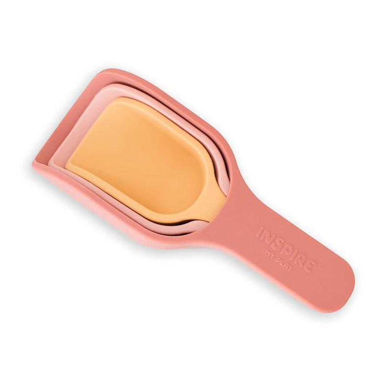 3 X Silicone Nesting Scoops Perfect For Sensory Playtray Sensory Bin Accessori