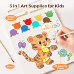 Watercolor Painting Books for Toddlers, Animals, and Fun Learning