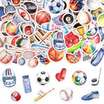 300Pcs Assorted Sports Foam Stickers for Crafting and Decorating