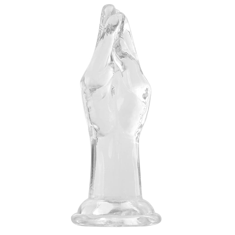 Realistic Hand Dildos, 9.9 Inch Big Clear Dildos With Strong Suction Cup, Flexible Adults Sex Toys For Women,Men, Anal,G Spot