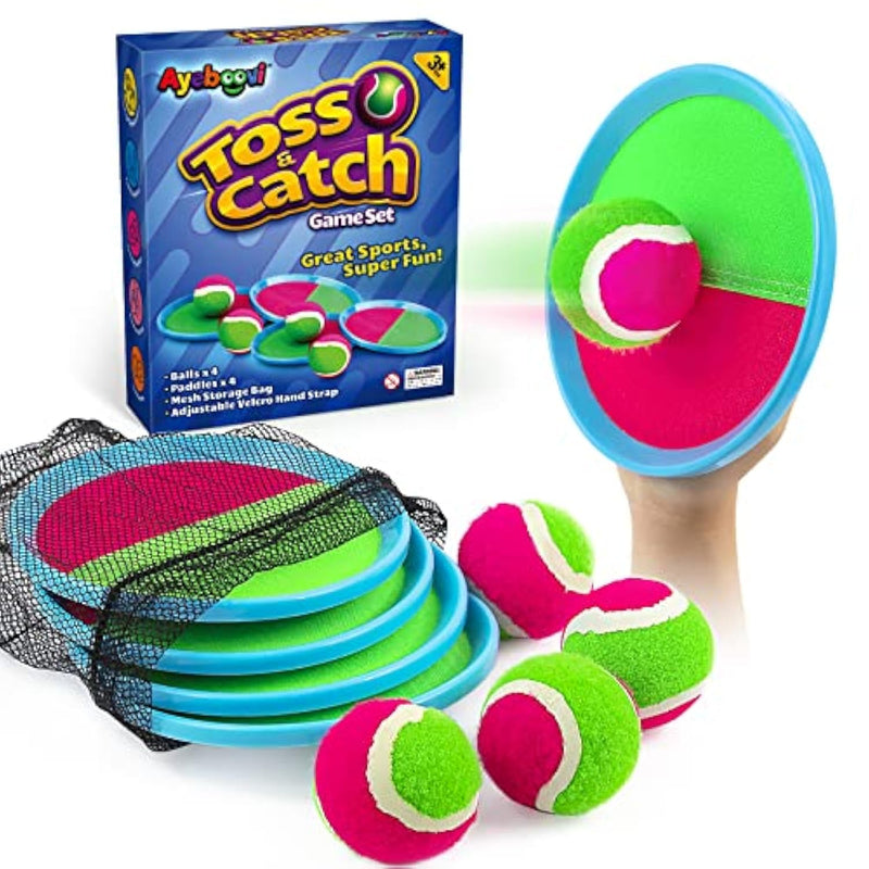 Toss And Catch Ball Game Outdoor Toys For Kids Yard Games Beach Toys Outside Games For 3 4 5 6 7 8 9 10 Year Old Boys Girls (Upgraded)