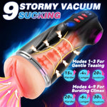 Male Masturbator Sex Toys For Men - 3 Sleeves Pocket Pussy Penis Pump With 9 Sucking & 9 Vibrating, App Control Mens Sex Toy Adult Toys, Colorful Lighting Male Stroker Blowjob Sex Machine