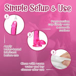 6 Inch Slim Stick with Cherry Ice Balls Dildo, Phthalate and Latex Free PVC Material