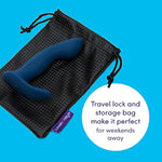 Ignite Vibrating Prostate Massager & Discover Water Based Anal Lube 8.5 Fl Oz - Couples Sex Toys Bundle