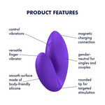 Love Riot Vibrator Sex Toy | Adult Toys For Women | Best Clitoris Finger Vibrator | Vibrating Sexual Pleasure Device | Stimulation Vibrators | Woman Sextoy (Purple)